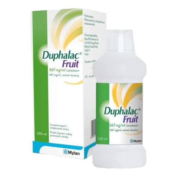 Duphalac Fruit 667 mg/ml, roztwór doustny na zaparcia, smak śliwkowy, 500 ml