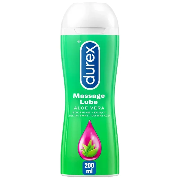 Durex, nawilżający żel intymny i do masażu 2w1, aloes, 200 ml