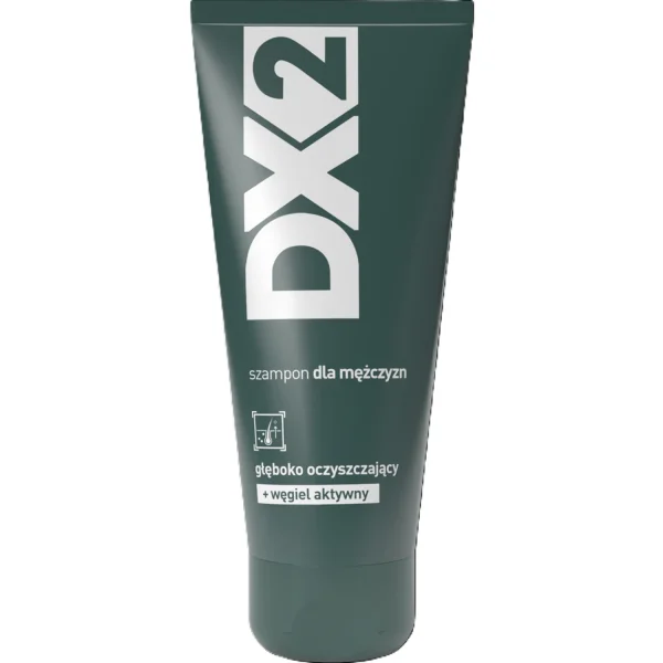 DX2, szampon dla mężczyzn głęboko oczyszczający z węglem aktywnym, 150 ml