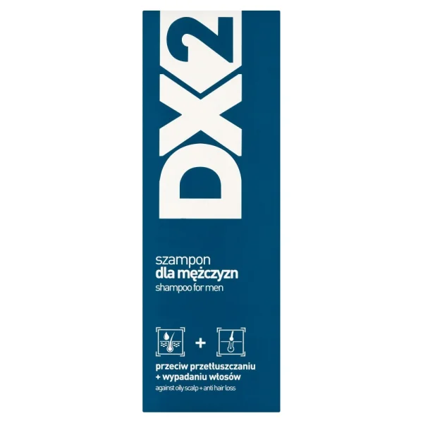 DX2, szampon dla mężczyzn przeciw przetłuszczaniu + wypadaniu włosów, 150 ml
