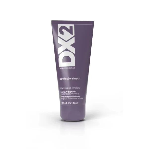 DX2 Szampon nawilżająco-tonizujący do siwych włosów dla mężczyzn, 150 ml