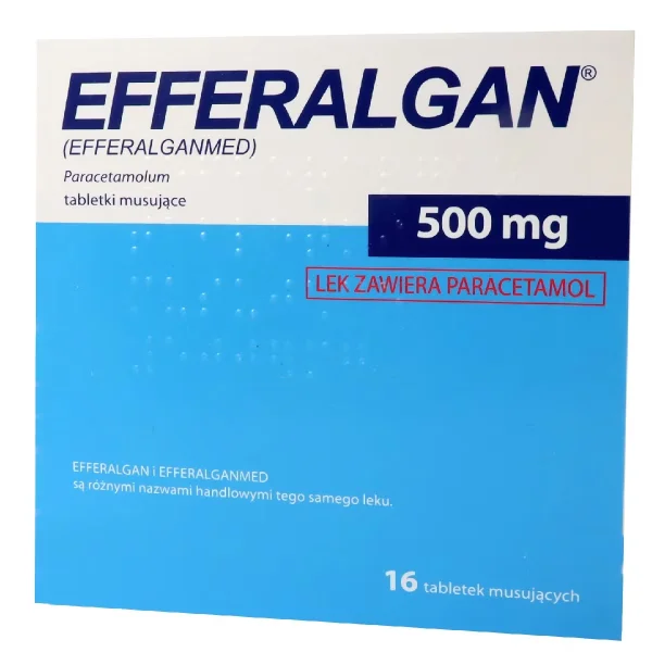 Efferalgan 500 mg, 16 tabletek musujących