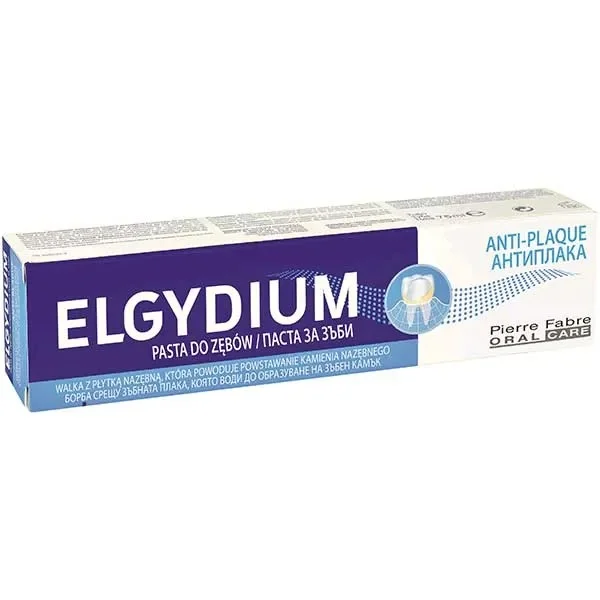 Elgydium Anti-Plaque, pasta do zębów przeciw płytce nazębnej, 75 ml