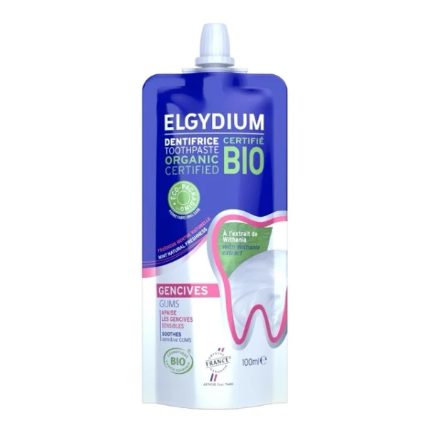 Elgydium BIO Gums, pasta do zębów na podrażnione dziąsła, 100 ml