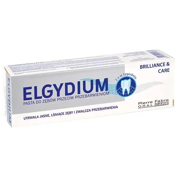 Elgydium Brillance&Care, pasta do zębów przeciw przebarwieniom, 30 ml