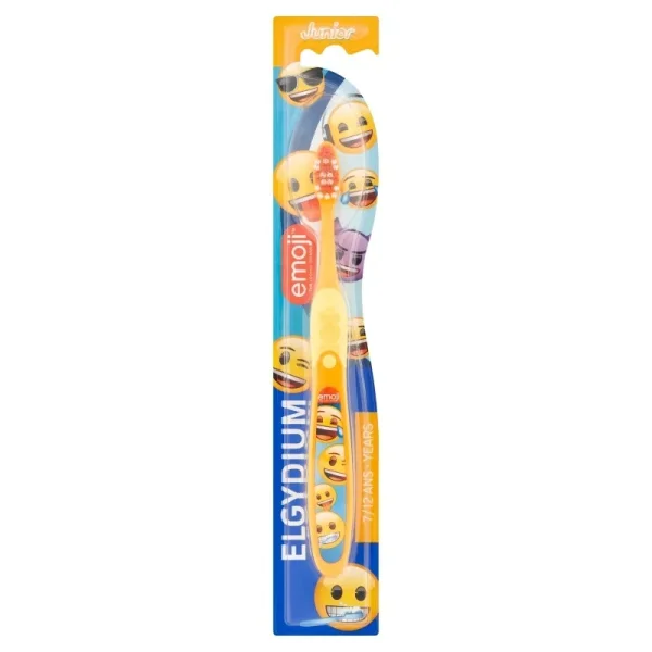 Elgydium Emoji Junior, szczoteczka do zębów,  7- 12 lat, 1 sztuka