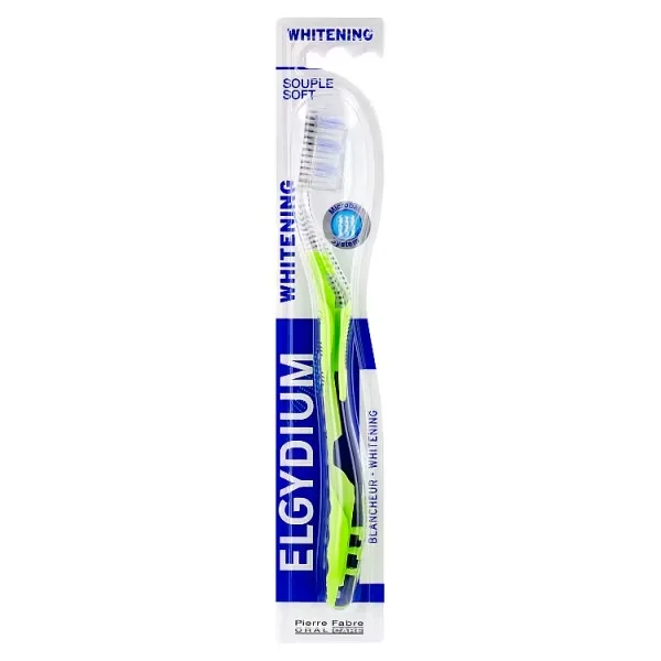 Elgydium Whitening Szczoteczka do zębów, wybielająca, soft, 1 sztuka