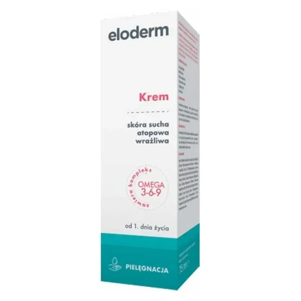 Eloderm, krem nawilżający, od 1 dnia życia, 75 ml