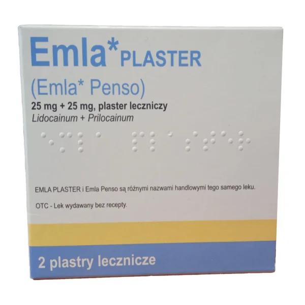 Emla plaster, 2 sztuki (import równoległy)