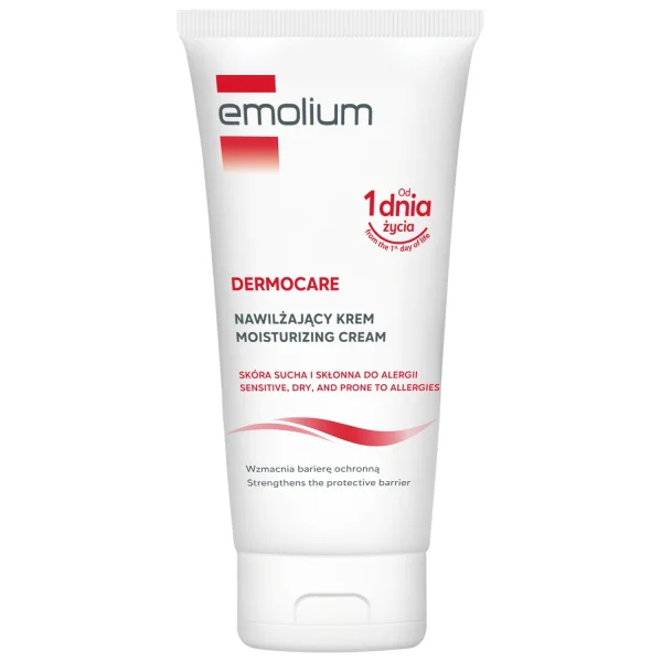 Emolium Dermocare, krem do skóry suchej, wrażliwej i skłonnej do alergii, od 1 dnia życia, 75 ml