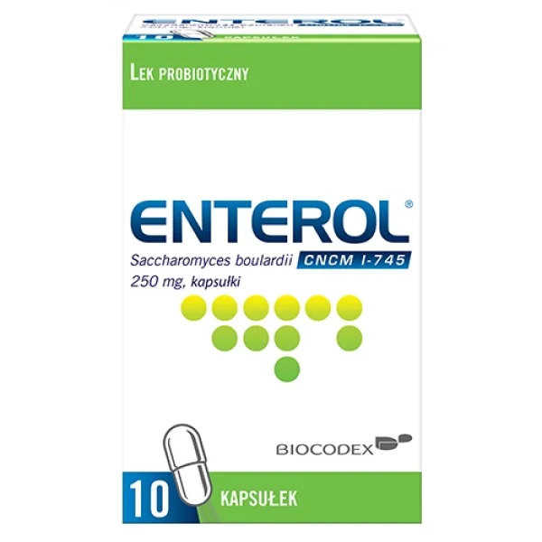 Enterol 250 mg, 10 kapsułek