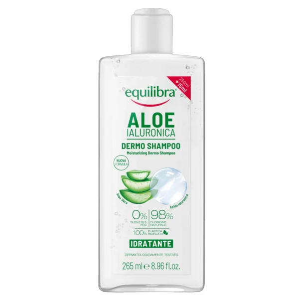 Equilibra Aloe, szampon nawilżający, aloesowy, 265 ml