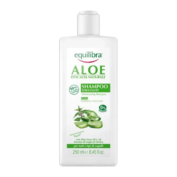 Equilibra Naturale, nawilżający szampon aloesowy, 250 ml