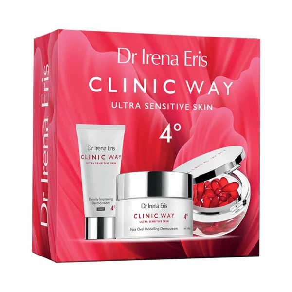 Zestaw Dr Irena Eris Clinic Way 4°, dermokrem na dzień, SPF 20, 50 ml + dermokrem na noc, 30 ml + dermokapsułki rewitalizujące, 30 kapsułek