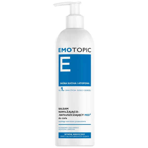 Emotopic, balsam nawilżająco-natłuszczający do ciała, od 1 dnia życia, skóra sucha i atopowa, 400 ml