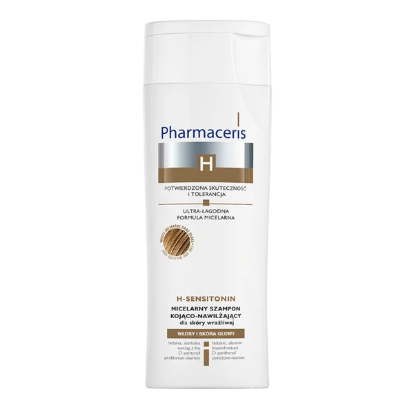 Pharmaceris H Sensitonin, micelarny szampon kojąco-nawilżający, skóra wrażliwa, 250 ml