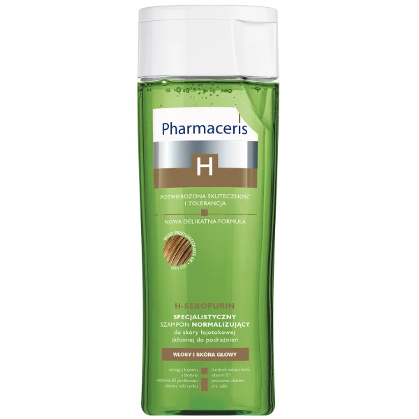 Pharmaceris H Sebopurin Special, specjalistyczny szampon przeciwłupieżowy regulujący mikrobiom skóry, 250 ml