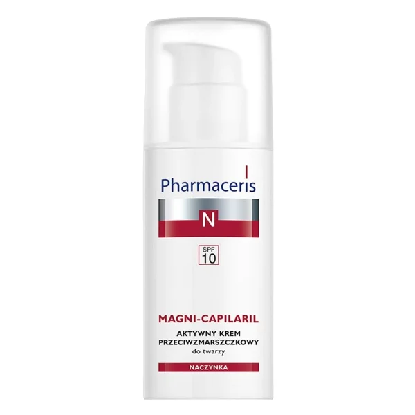 Pharmaceris N Magni-Capilaril, aktywny krem przeciwzmarszczkowy do twarzy, SPF 10, 50 ml