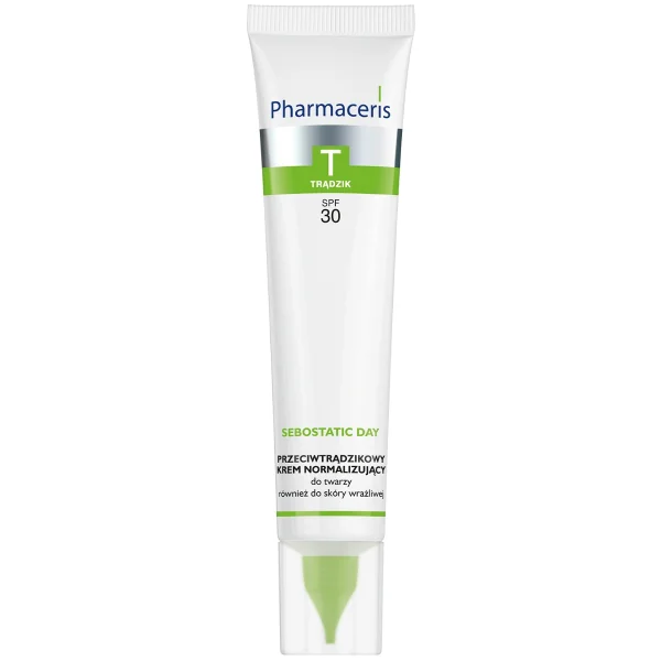 Pharmaceris T T-Zone Oily Skin Sebostatic Day, krem normalizujący przeciwtrądzikowy, SPF 30, 40 ml
