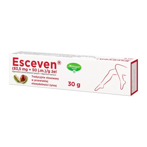 Esceven (83,5 mg + 50 j.m.)/g, żel, 30 g