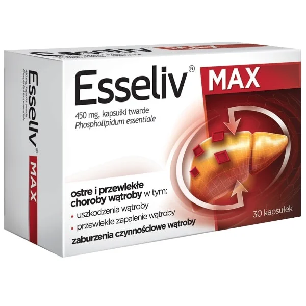 Esseliv Max 450 mg, 30 kapsułek twardych