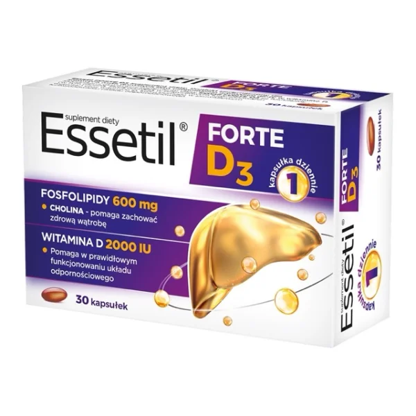 Essetil Forte D3, 30 kapsułek