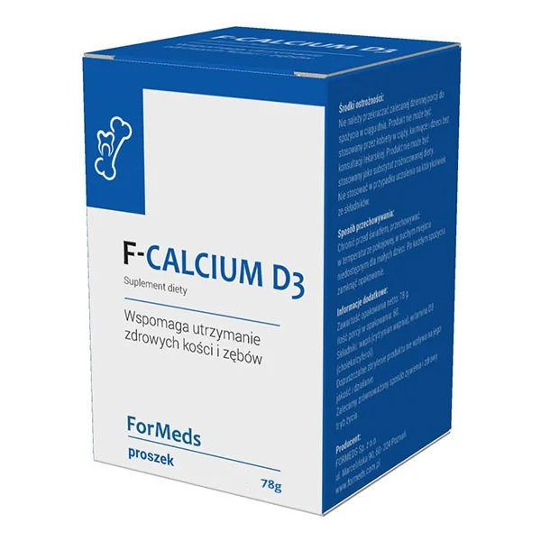 Formeds, F-Calcium D3, cytrynian wapnia + Witamina D3, 60 porcji
