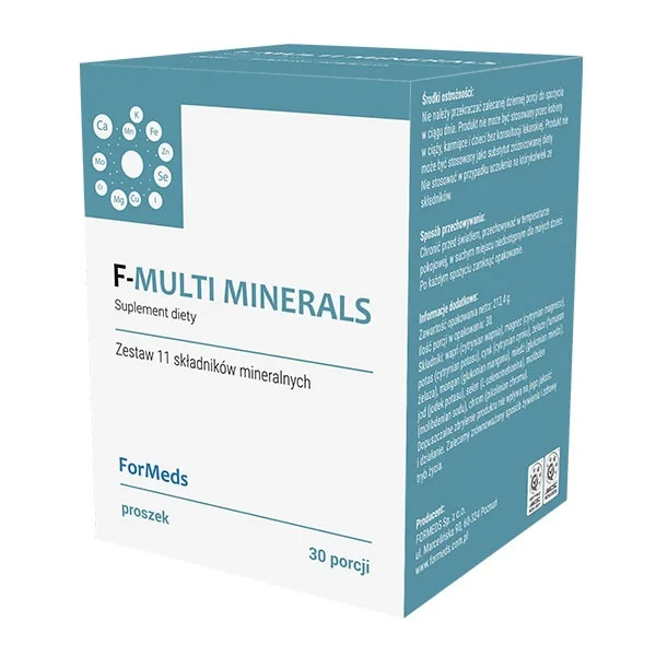ForMeds F-Multi Minerals, zestaw 11 składników mineralnych, 30 porcji