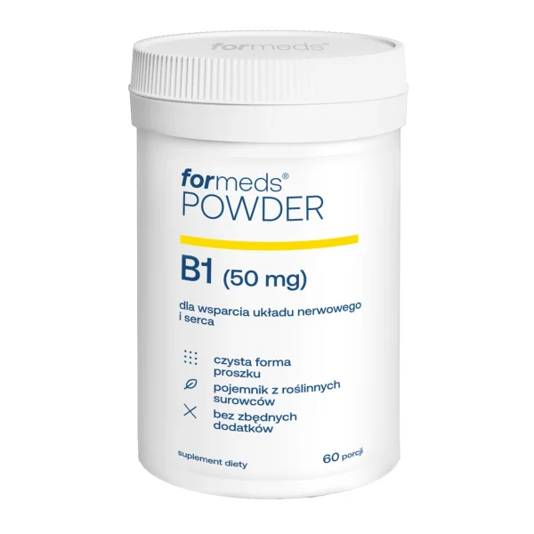 ForMeds POWDER B1, dla wsparcia układu nerwowego i serca, 60 porcji