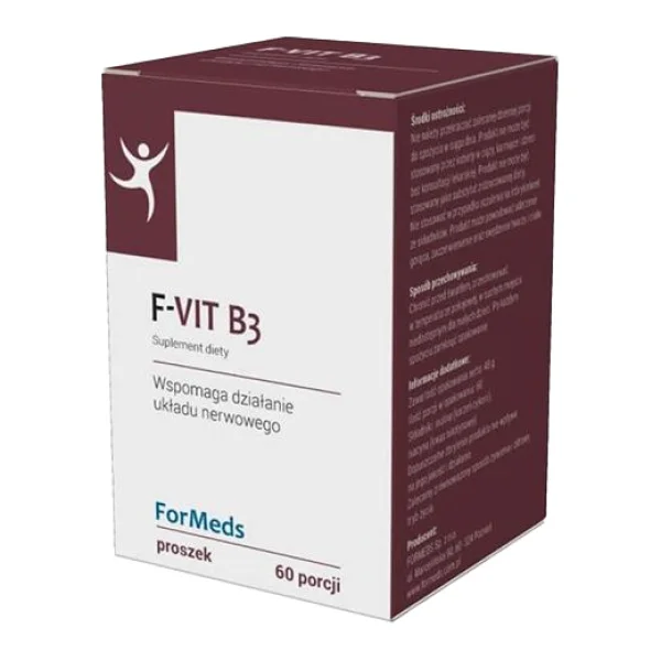 ForMeds F -Vit B3, wspomaga działanie układu nerwowego, 60 dawek