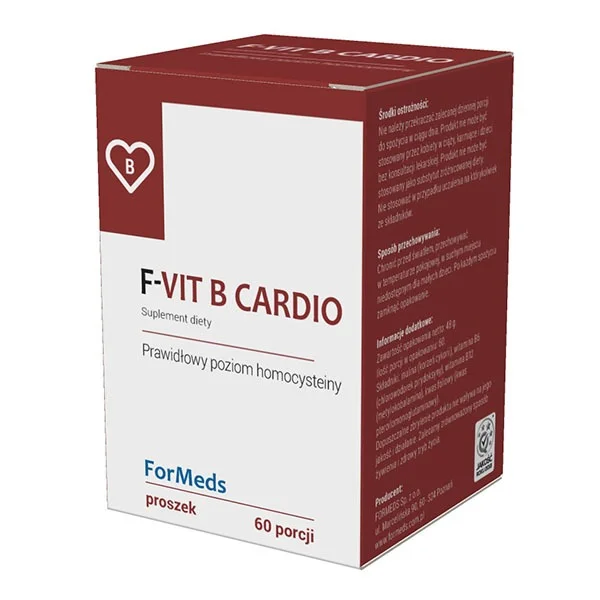 ForMeds F-Vit B Cardio, prawidłowy poziom homocysteiny, 60 porcji