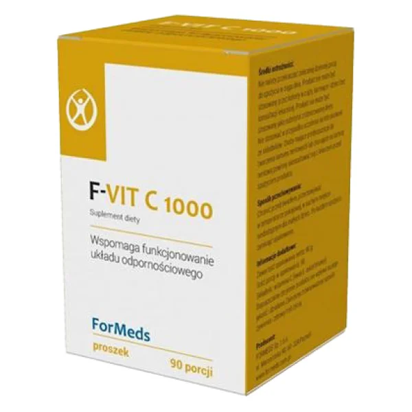 ForMeds F-Vit C 1000, wspomaga funkcjonowanie układu odpornościowego, 90 porcji