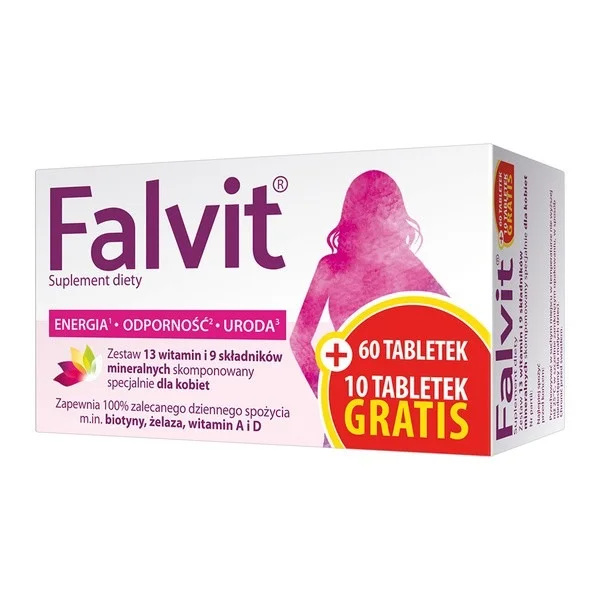 Falvit, 60 tabletek + 10 tabletek gratis