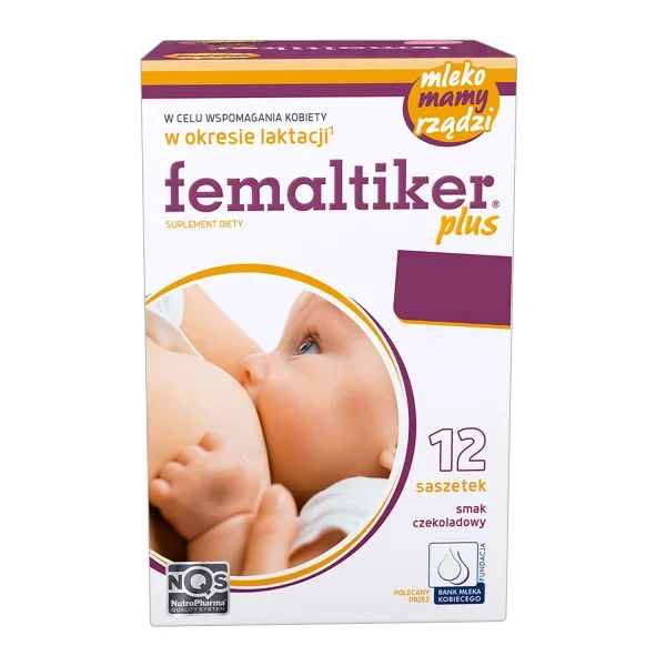Femaltiker Plus, smak czekoladowy, 12 saszetek