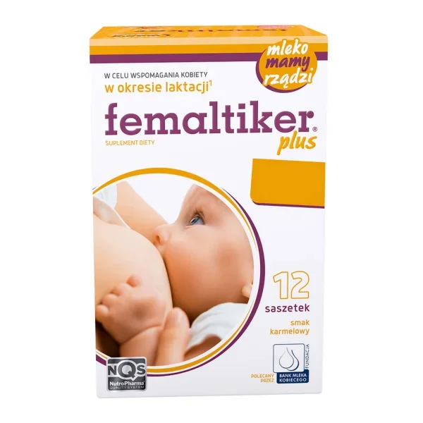 Femaltiker Plus, smak karmelowy, 12 saszetek