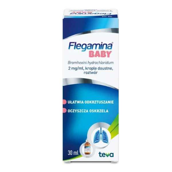 Flegamina Baby 2 mg/ml, krople doustne, roztwór, 30 ml