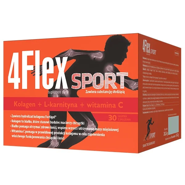 4Flex Sport, smak truskawkowy, 30 saszetek