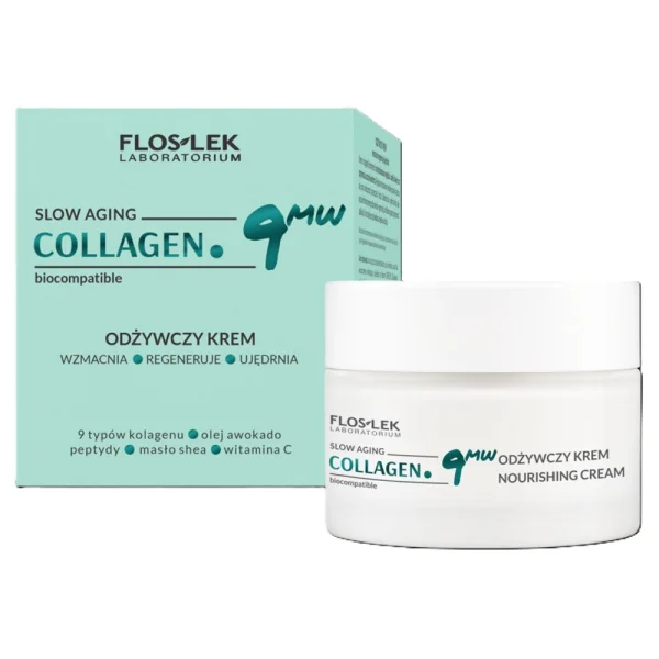 Floslek Laboratorium Collagen. 9MW, odżywczy krem do twarzy, 50 ml