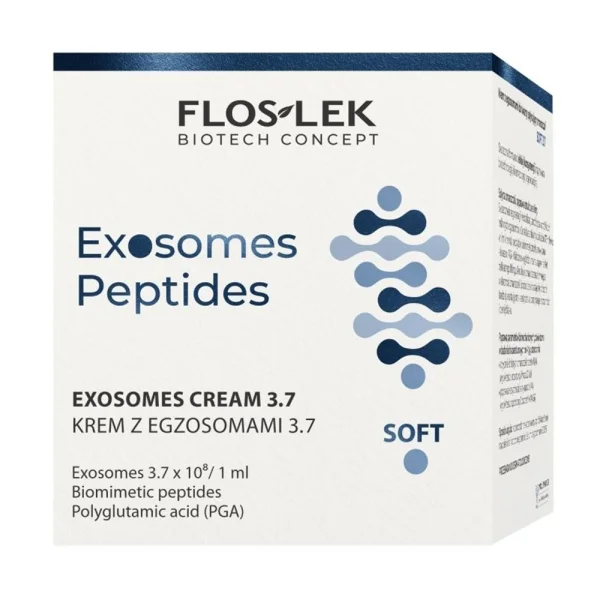 Floslek BioTech Concept Exosomes Peptides, krem do twarzy z egzosomami 3,7 Soft, spłycający zmarszczki, 50 ml