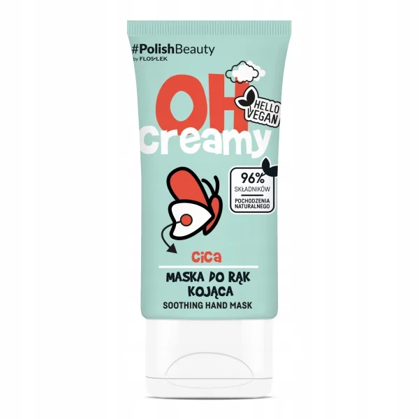 Floslek OH Creamy Cica, Maska do rąk kojąca, 50 ml