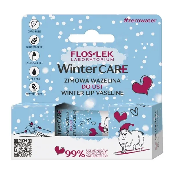 Floslek Witer Care, zimowa wazelina do ust, 10 g