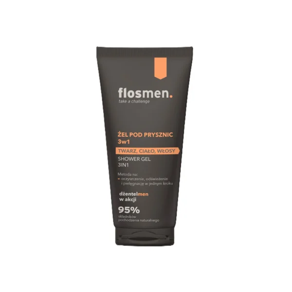 Floslek Flosmen Żel pod prysznic 3 w 1, 225 ml