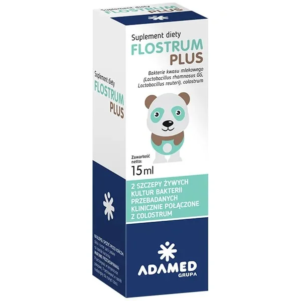 Flostrum Plus, krople dla dzieci powyżej 6 miesiąca, 15 ml