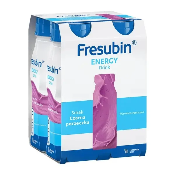 Fresubin Energy Drink o smaku czarnej porzeczki, 4 x 200 ml