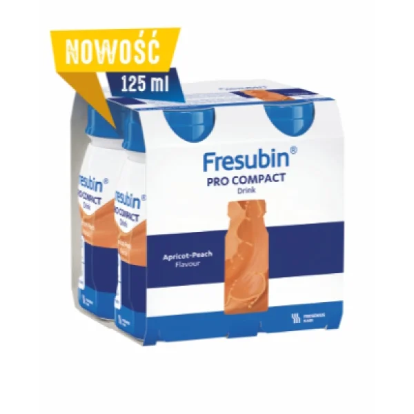 Fresubin Pro Compact Drink, smak morela-brzoskwinia, 4 x 125 ml