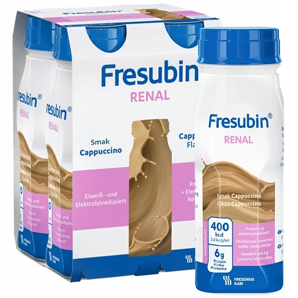 Fresubin Renal, preparat odżywczy, smak cappuccino, 4 x 200 ml