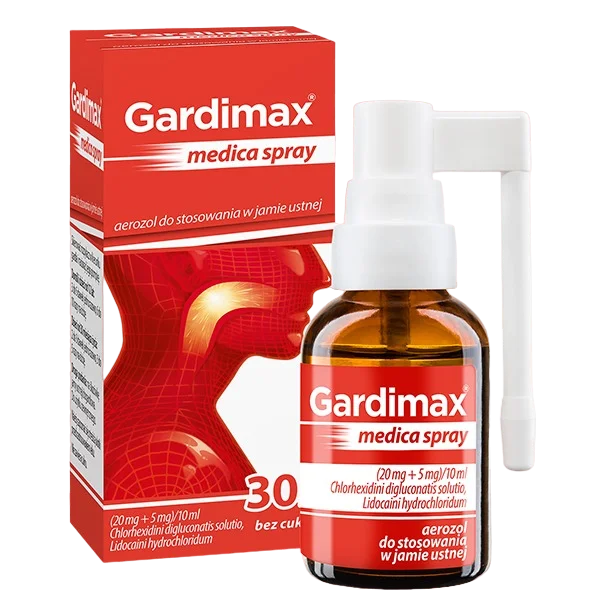 Gardimax Medica (20 mg + 5 mg)/ 10 ml, spray, 30 ml