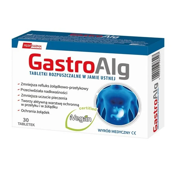 GastroAlg, 30 tabletek rozpuszczalnych w jamie ustnej