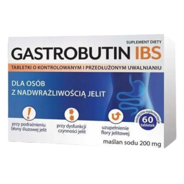 Gastrobutin IBS 200 mg, 60 tabletek o zmodyfikowanym uwalnianiu