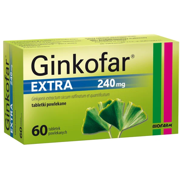 Ginkofar Extra 240 mg, 60 tabletek powlekanych